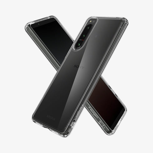 ACS03130 - Sony Xperia 10 III Case Ultra Hybrid in crystal clear showing the back